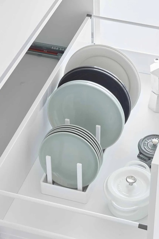 Kuchyňa a bar Plastový kuchynský organizér Yamazaki 40 x 14,1 x 14 cm 1361. biela