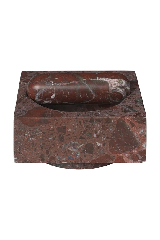 Ferm Living ступка з мармуру 8,5 x 13 x 13 cm 1104273091 бордо AA00