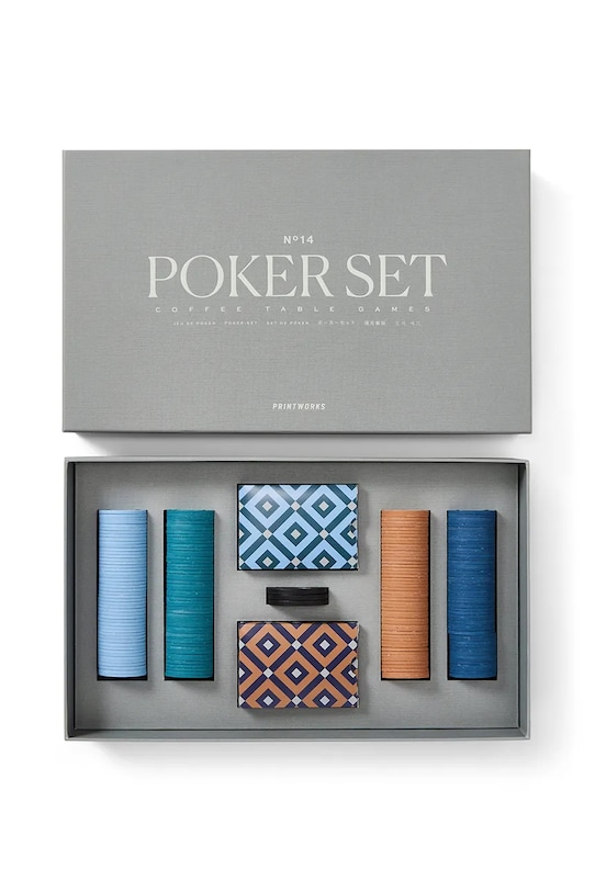 Παιχνίδι πόκερ Printworks πολύχρωμο PW00668