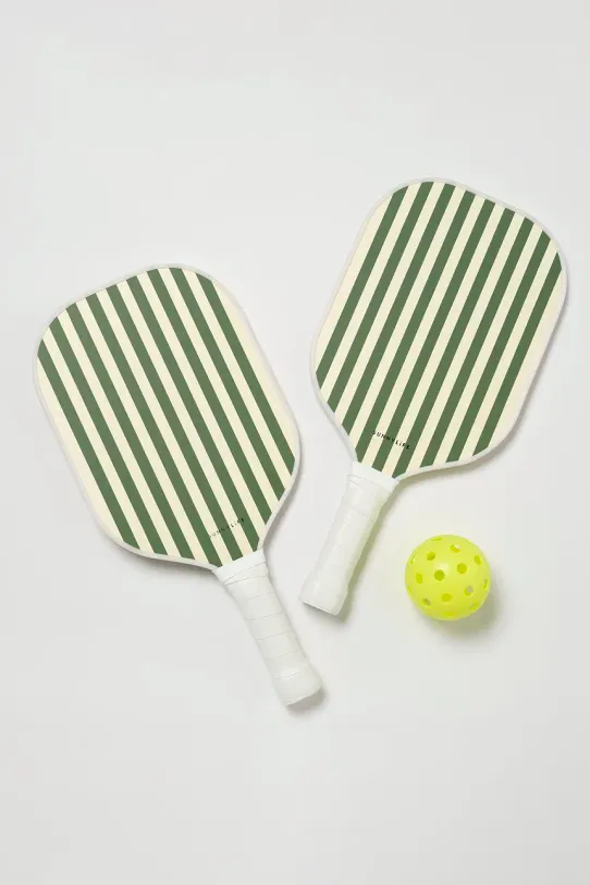 Set vesla i lopta za plažu SunnyLife Pickleball Set The Vacay Olive zelena S51WPBOL