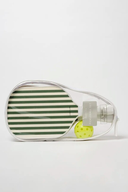 Lifestyle Set vesla i lopta za plažu SunnyLife Pickleball Set The Vacay Olive S51WPBOL zelena