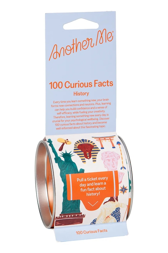 Σετ αυτοκόλλητων σημειώσεων Another Me 100 Curious Facts, English πολύχρωμο AM100FBOHIE