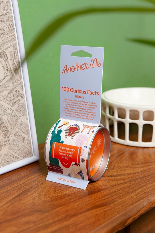Σετ αυτοκόλλητων σημειώσεων Another Me 100 Curious Facts, English πολύχρωμο AM100FBOHIE