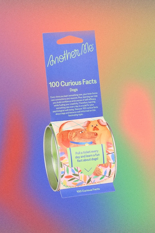 Another Me set de sticky notes 100 Curious Facts, Dogs, English multicolor AM100FBODOE
