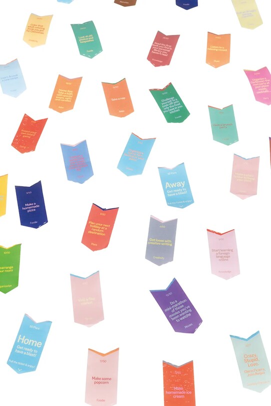 Lifestyle Another Me set post it 100 Inspiring Activities, English AM100ABODOE multicolore