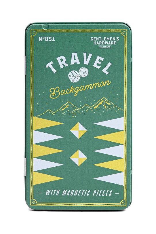 Gentlemen's Hardware joc de societate Backgammon verde GEN851UK