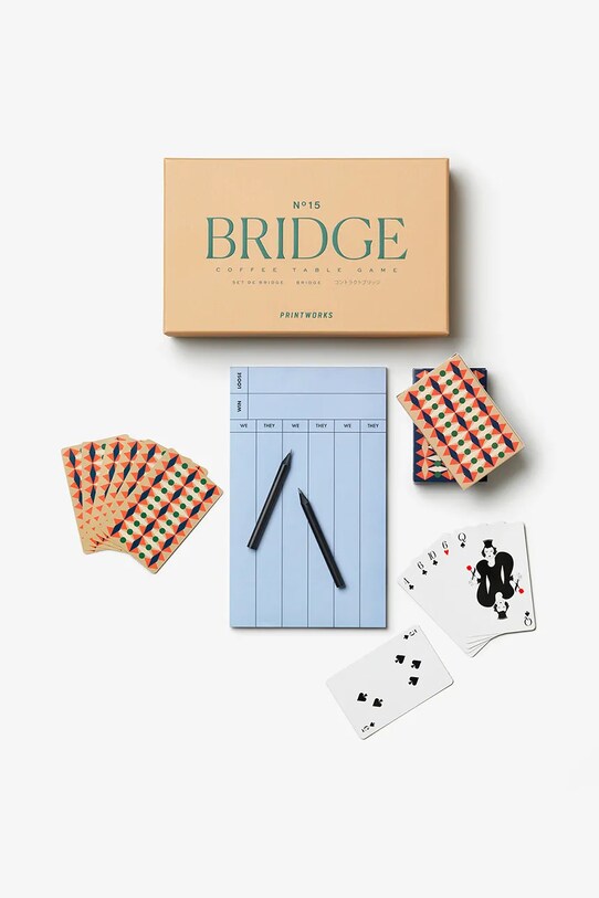 Printworks gra planszowa Bridge S 23 × 14 × 4 cm PW00719 beżowy AA00