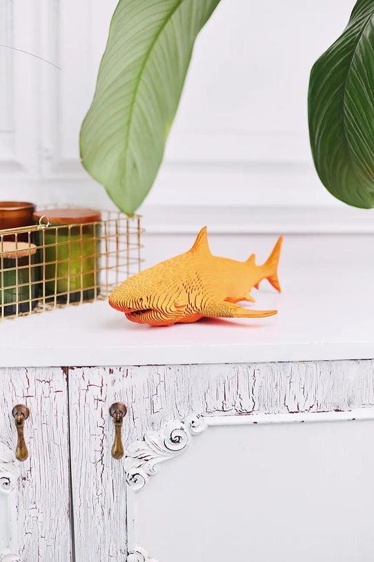 Cartonic puzzle 3d Shark 20 x 30 x 6 cm beżowy CARTSHARK