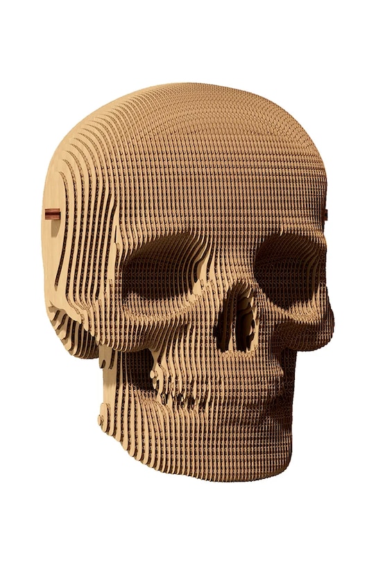 Cartonic puzzle 3d Skull 11,7x10,1x16,6 cm beżowy CARTSKUL