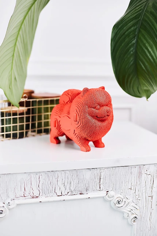 Cartonic puzzle 3d Pomeranian 16 x 14 x 10 cm beżowy CARTSPITS