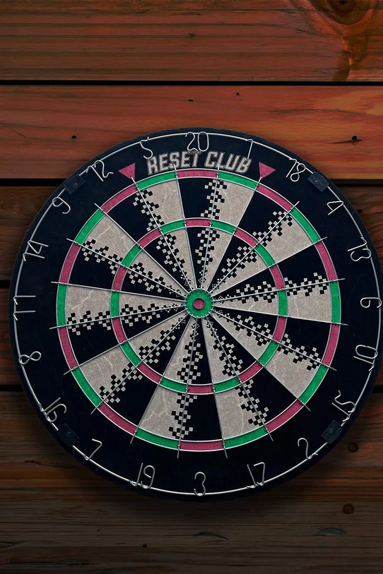 Reset Club zestaw: tarcza i lotki Dartboard + 6 darts 45 cm 3770030553025 multicolor AA00