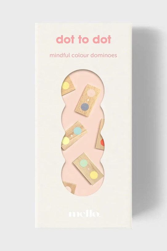 Luckies of London gra domino Dot to Dot 2,5 x 5 cm multicolor LK.MEDTD
