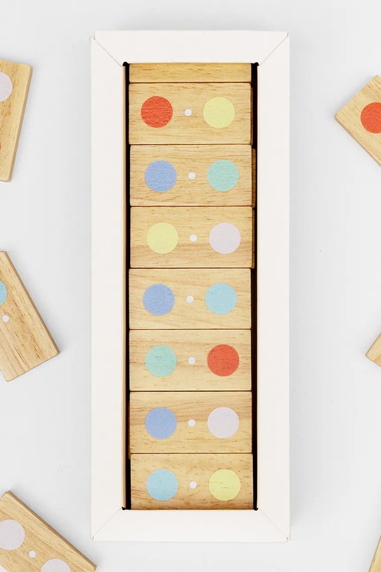 Luckies of London gra domino Dot to Dot 2,5 x 5 cm LK.MEDTD multicolor AA00