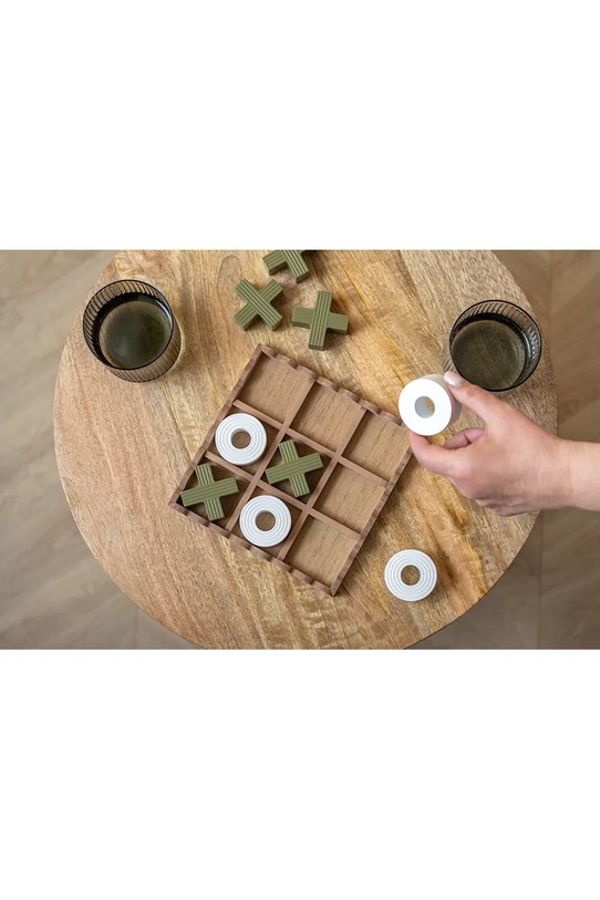 Lifestyle Present Time gra planszowa - kółko i krzyżyk Tic Tac Toe 18,5 cm PT4356GR multicolor