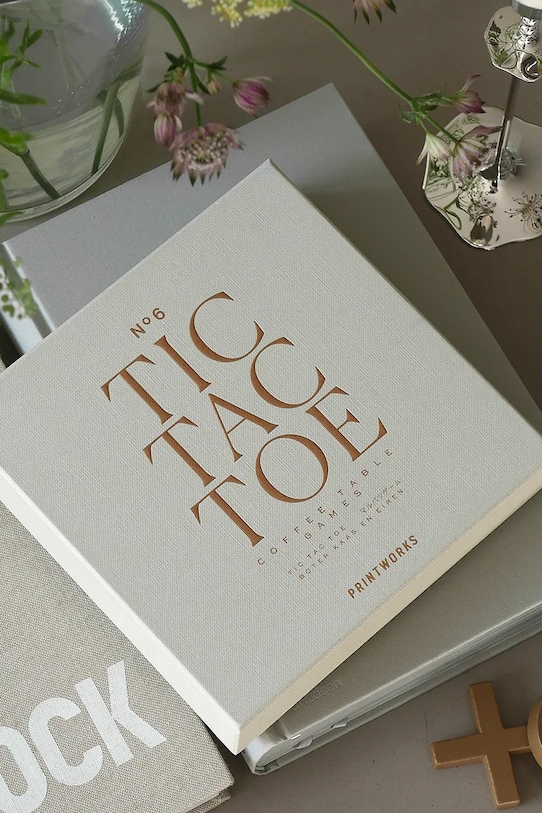 Επιτραπέζιο παιχνίδι Printworks Classic Tic Tac Toe 20 x 20 x4 cm μπεζ PW00689