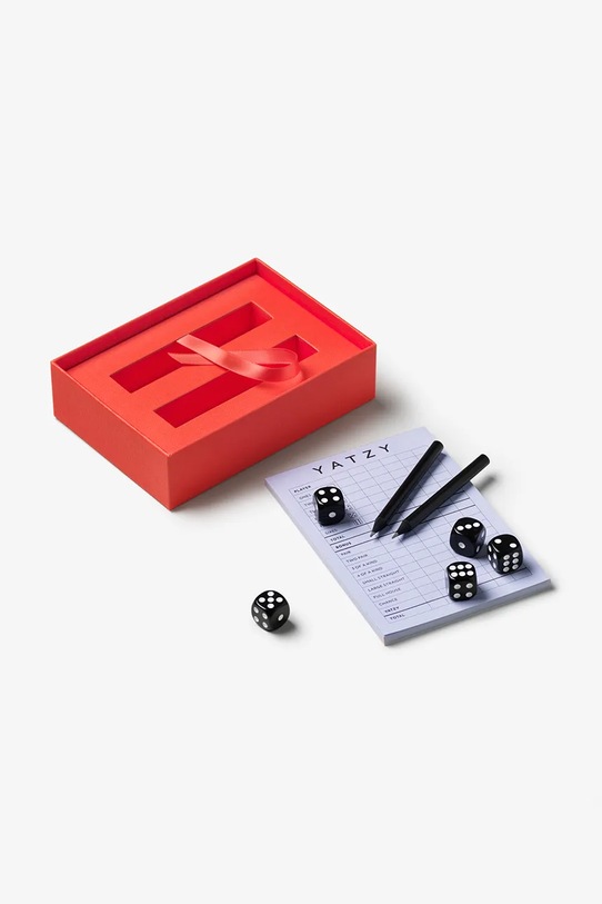 Lifestyle Printworks gra w kostki Classic Yatzy 16 x 11,5 x 4,5 cm PW00690 czerwony