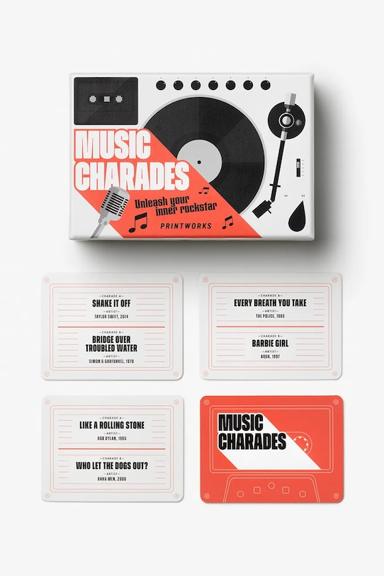 Παιχνίδι με κάρτες Printworks Music Charades 15 x 10 x 5 cm PW00716 πολύχρωμο AA00