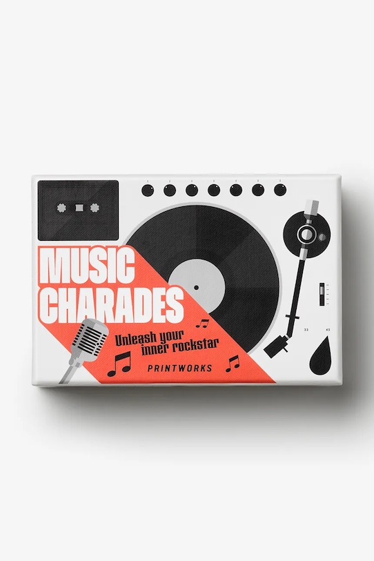 Lifestyle Παιχνίδι με κάρτες Printworks Music Charades 15 x 10 x 5 cm PW00716 πολύχρωμο