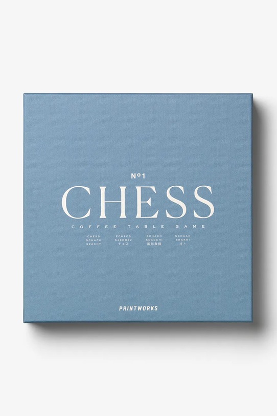 Printworks szachy Classic Chess 24 x 24 cm PW00755 niebieski AA00