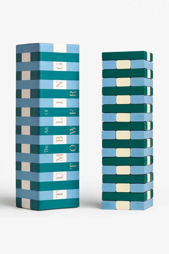 Printworks gra zręcznościowa Tumbling Towers 28,5 × 8,5 × 8 cm niebieski PW00758