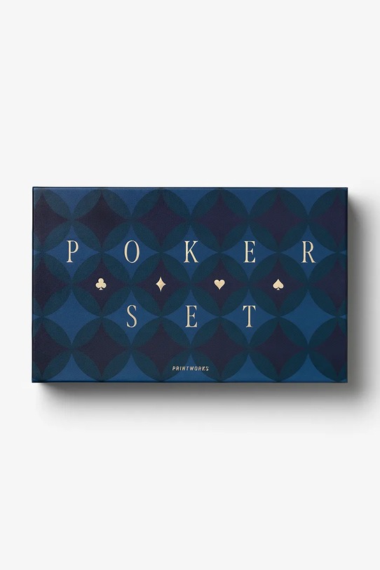 Printworks gra w pokera Art of Poker 22,5 x 36 cm granatowy PW00765