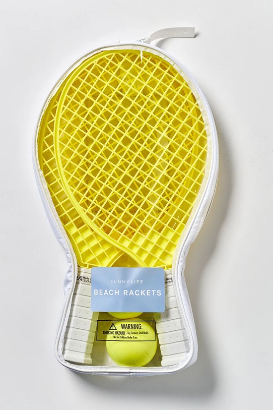 Lifestyle SunnyLife zestaw rakietek plażowych S61BRLIM żółty