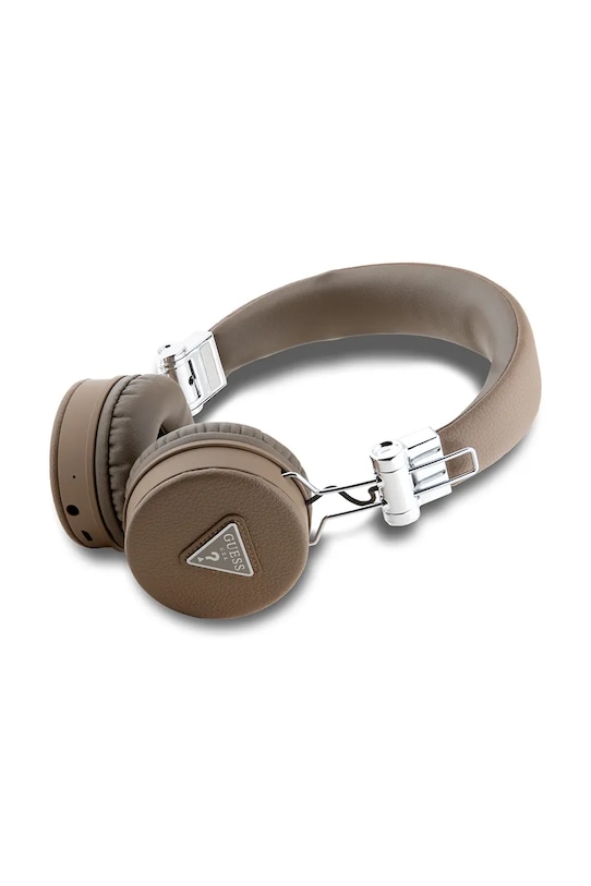 Guess căști wireless Grained Classic Round Shape GUBH70PGTSPSW maro AA00