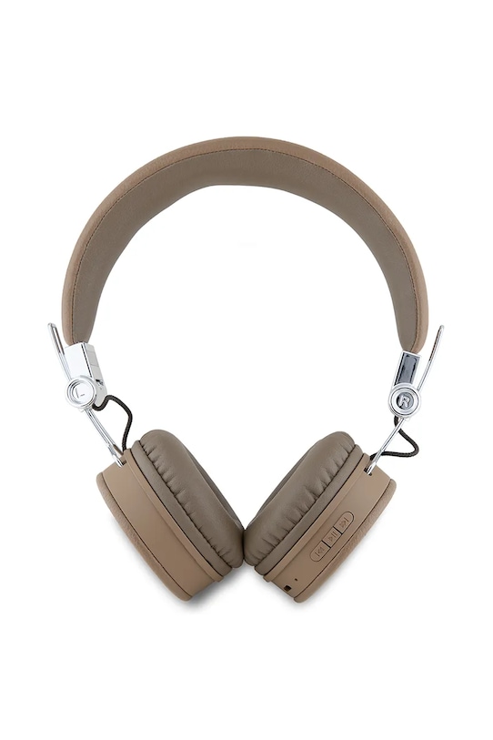 Lifestyle Guess căști wireless Grained Classic Round Shape GUBH70PGTSPSW maro