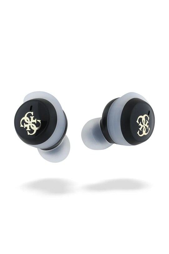 Ασύρματα in-ear ακουστικά Guess Iridescent 4G Printed Logo GUTWSJ144ESK μαύρο AA00