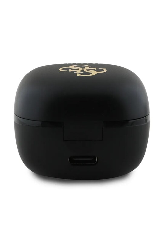 Ασύρματα in-ear ακουστικά Guess Iridescent 4G Printed Logo GUTWSJ144ESK μαύρο