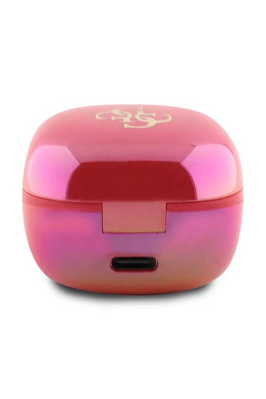 Bežične slušalice Guess Iridescent 4G Printed Logo GUTWSJ144ESF roza