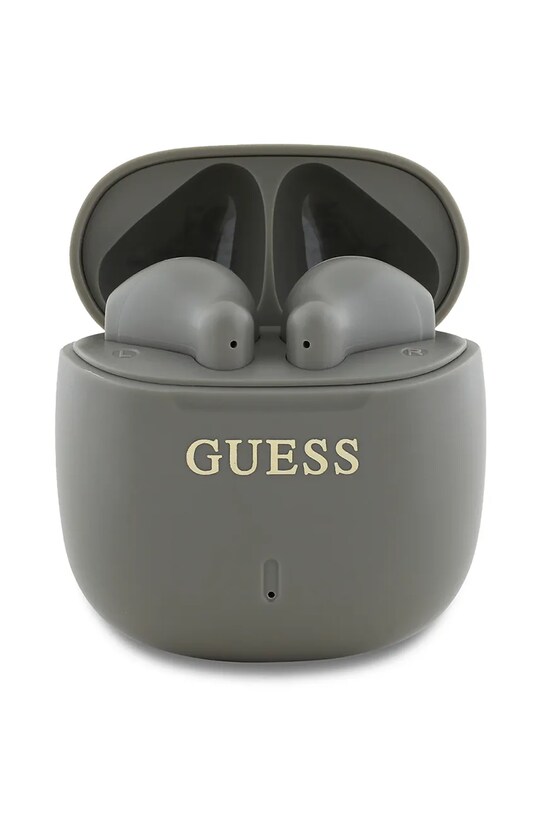 Guess căști wireless Printed Classic Logo gri GUTWSJ14ESGE
