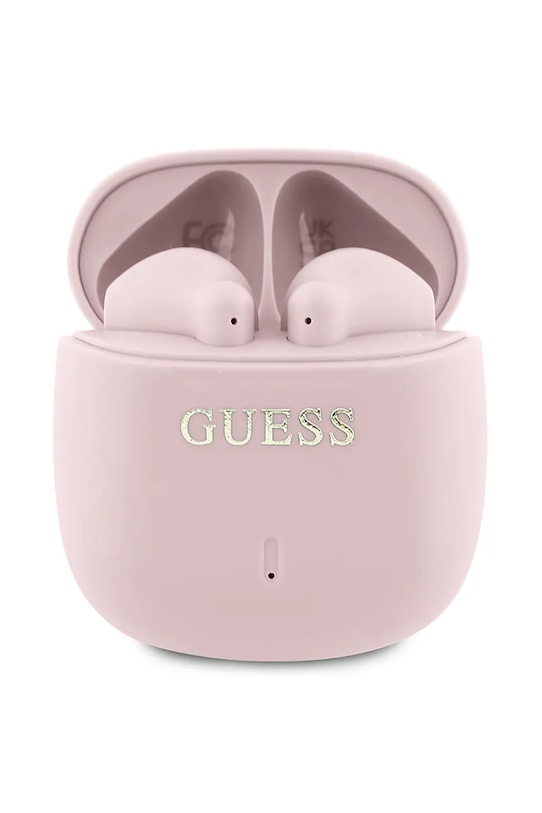 Bezdrôtové slúchadlá Guess Printed Classic Logo ružová GUTWSJ14ESGP