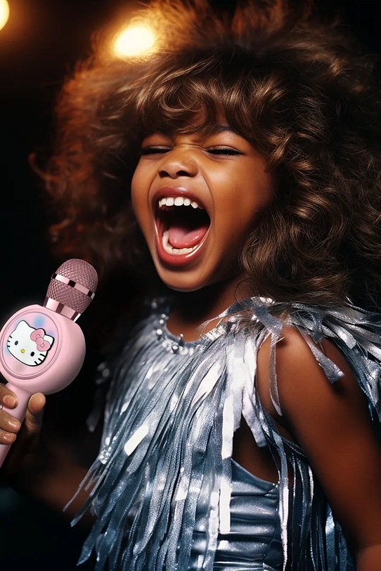 Ασύρματο μικρόφωνο OTL x Hello Kitty PopSing LED HK1210