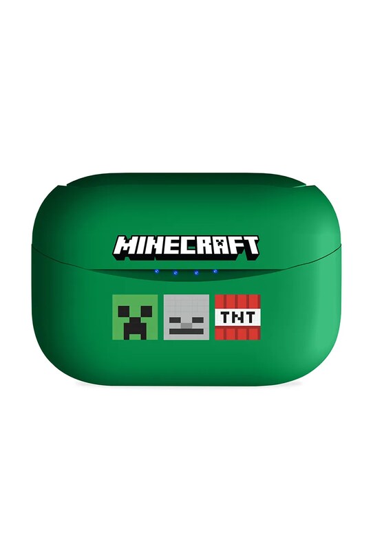 Dětská bezdrátová sluchátka do uší OTL x Minecraft MC1227 zelená AA00