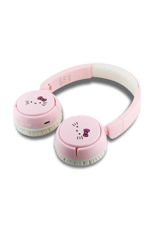 Hello Kitty słuchawki nauszne bezprzewodowe HKOBHV6ROKFP różowy HKOBHV6ROKFP