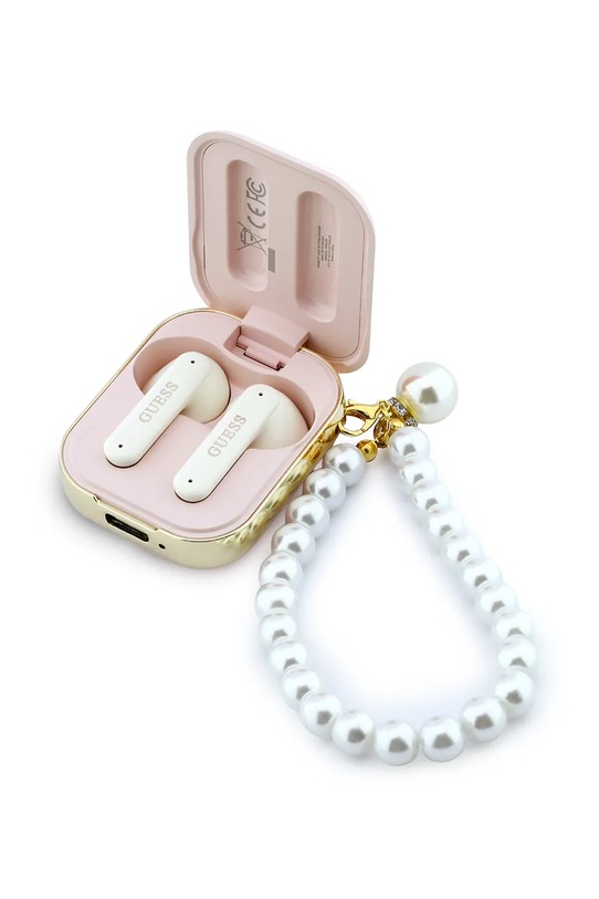 Lifestyle Guess słuchawki douszne bezprzewodowe GUTWSLD2HSPEP różowy