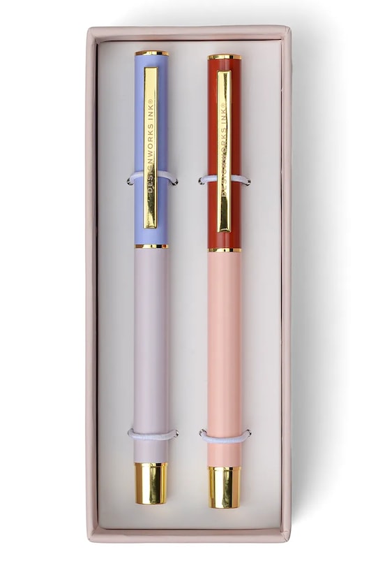 Στυλό Designworks Ink Colorblock Pens Lavender 2-pack DCBS.1014EU πολύχρωμο AA00