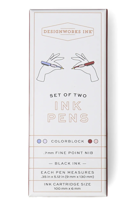 Lifestyle Στυλό Designworks Ink Colorblock Pens Lavender 2-pack DCBS.1014EU πολύχρωμο