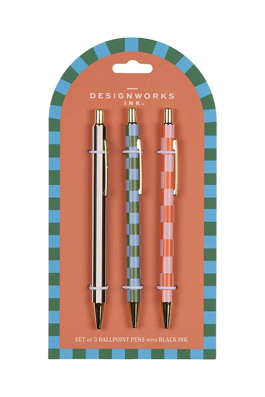 Набір ручок Stripes & Checks 3-pack барвистий SBP.1002EU