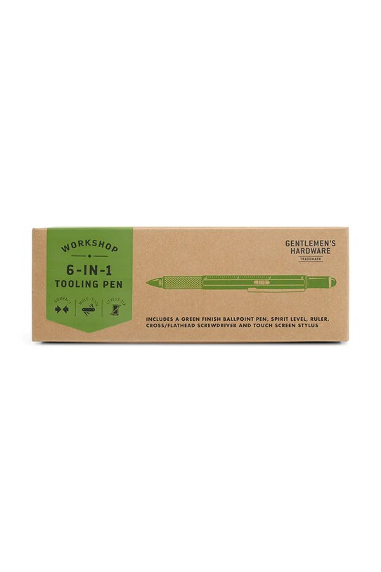 Багатофункціональна ручка Gentlemen's Hardware Tooling Pen 6 w 1 GEN841UK зелений