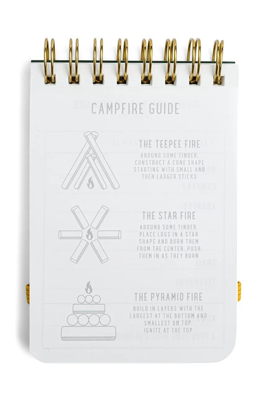 Gentlemen's Hardware carnețel de buzunar impermeabil Pocket Waterproof Note Book GEN844UK verde AA00
