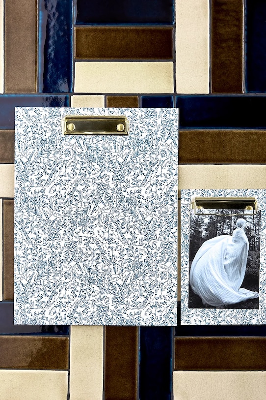 House Doctor podkładka do pisania HDClip 24 x 32 cm 2-pack 202741290 niebieski AA00