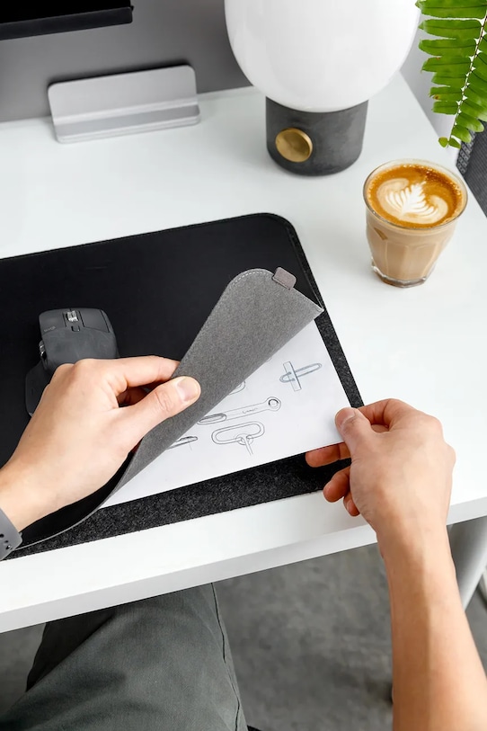 Orbitkey podkładka na biurko Slim Black 80 x 31 x 0,5 cm czarny WDS1.BLK.105