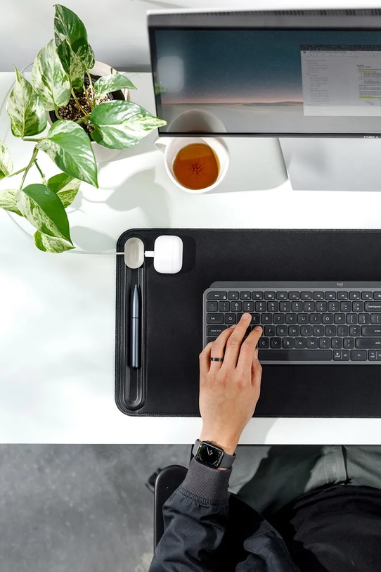 Orbitkey podkładka na biurko Slim Black 80 x 31 x 0,5 cm WDS1.BLK.105