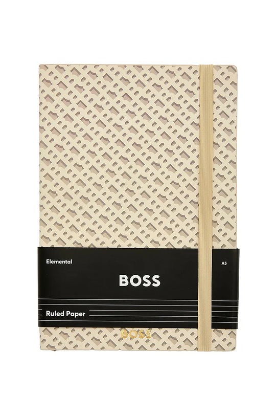 BOSS notatnik Monogram A5 beżowy HNH412GL