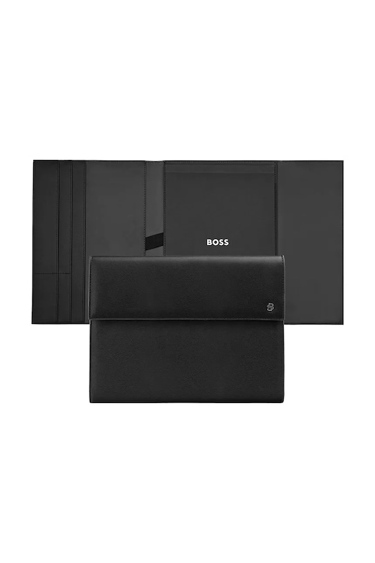 Набор - папка для документов и ручка BOSS Black & Gun 31,5 x 24 cm HPBF565A чёрный AA00