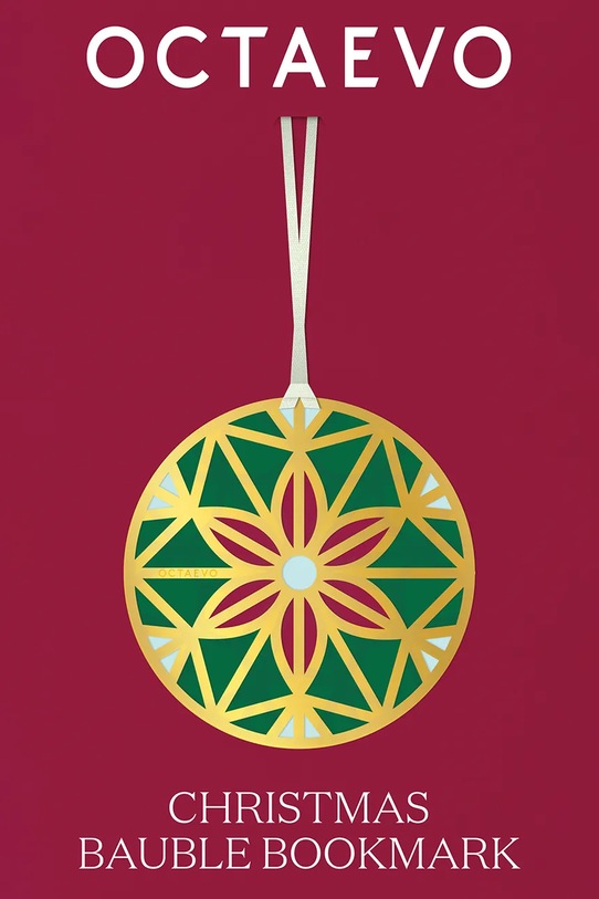 Octaevo zakładka do książek Christmas Bauble 5 x 10 cm żółty OBMCB1.25