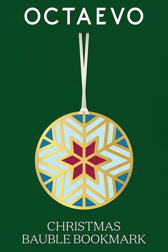 Octaevo zakładka do książek Christmas Bauble 5 x 10 cm żółty OBMCB2.25