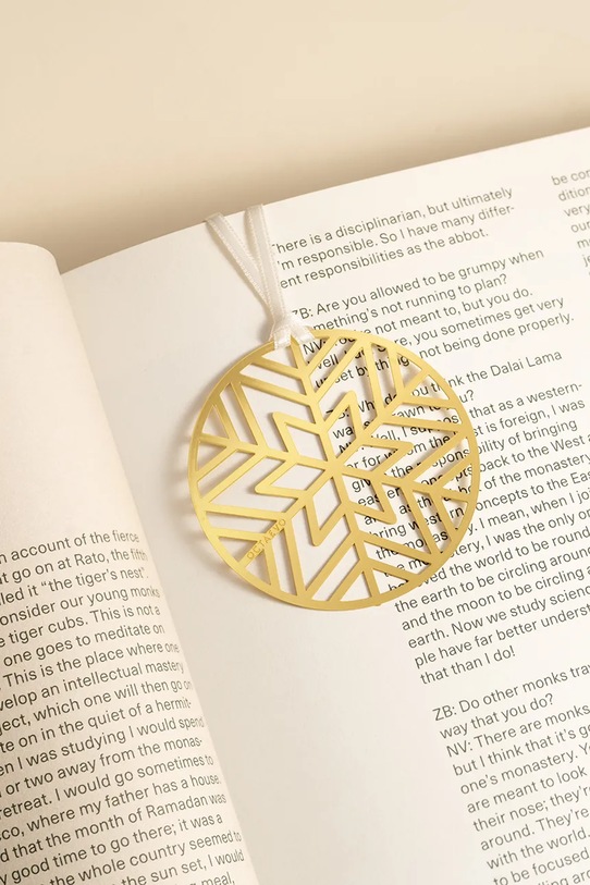 Lifestyle Octaevo zakładka do książek Christmas Bauble 5 x 10 cm OBMCB2.25 żółty